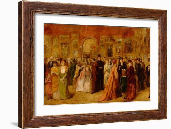 The Private View, 1881-William Powell Frith-Framed Giclee Print