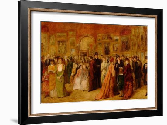 The Private View, 1881-William Powell Frith-Framed Giclee Print