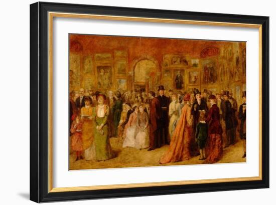 The Private View, 1881-William Powell Frith-Framed Giclee Print