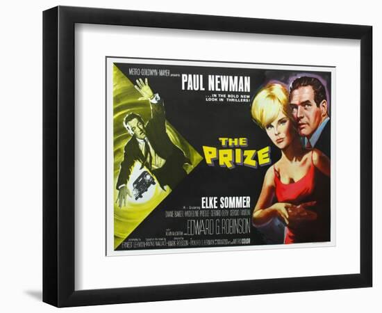 The Prize, UK Movie Poster, 1963-null-Framed Art Print