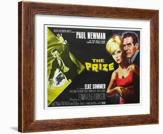 The Prize, UK Movie Poster, 1963-null-Framed Art Print