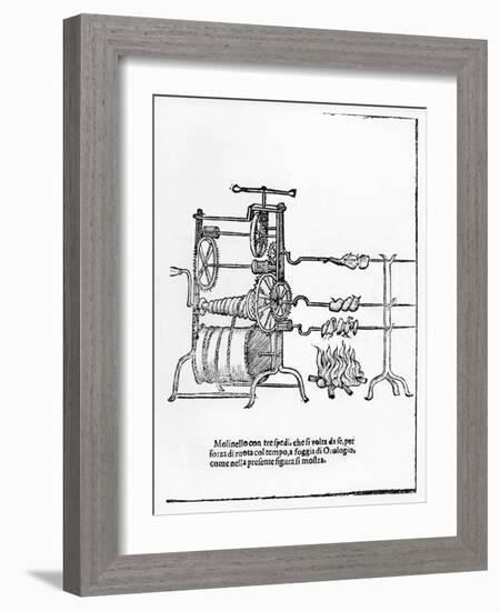 The Procedure for Spit Roasting-null-Framed Giclee Print