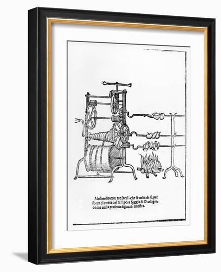 The Procedure for Spit Roasting-null-Framed Giclee Print