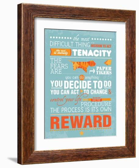 The Process Is Its Own Reward (Amelia Earhart)-Patricia Pino-Framed Art Print