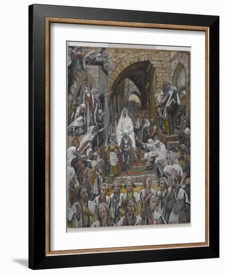 The Procession in the Streets of Jerusalem-James Tissot-Framed Giclee Print