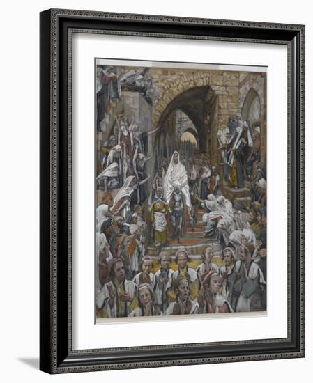 The Procession in the Streets of Jerusalem-James Tissot-Framed Giclee Print