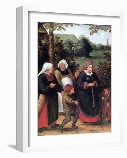 The Procession of the Bride, C1584-1638-Pieter Brueghel the Younger-Framed Giclee Print