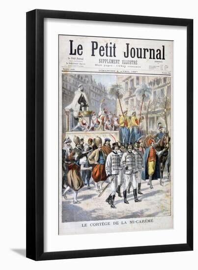 The Procession of the Mid-Lent Festival, 1897-F Meaulle-Framed Giclee Print