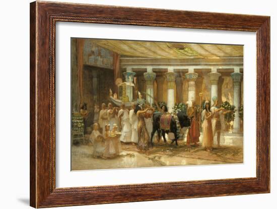 The Procession of the Sacred Bull, Apis, C.1879-Frederick Arthur Bridgman-Framed Giclee Print