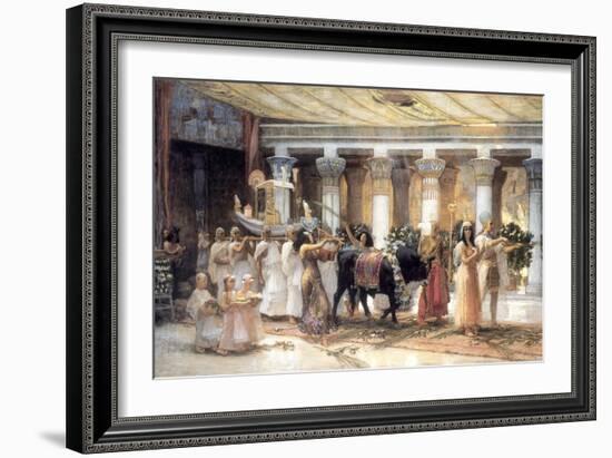 The Procession of the Sacred Bull Apis, Late 19th or Early 20th Century-Frederick Arthur Bridgman-Framed Giclee Print