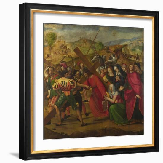 The Procession to Calvary, C. 1505-Ridolfo Ghirlandaio-Framed Giclee Print