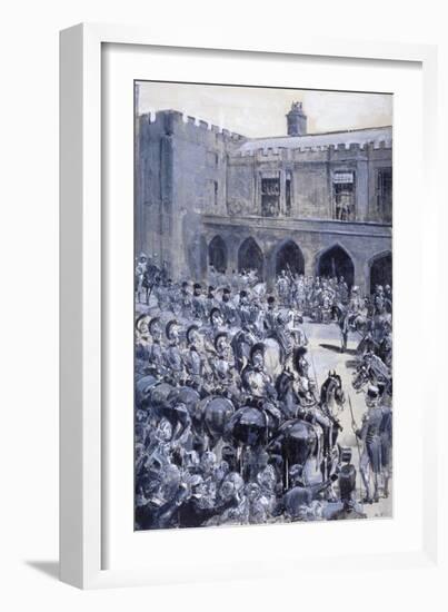 The Proclamation of Queen Victoria at St James's Palace, Westminster, London, 1837-William Heysham Overend-Framed Giclee Print