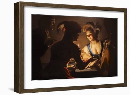 The Procuress, 1625-Gerrit van Honthorst-Framed Giclee Print