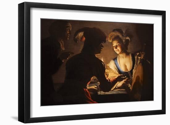 The Procuress, 1625-Gerrit van Honthorst-Framed Giclee Print