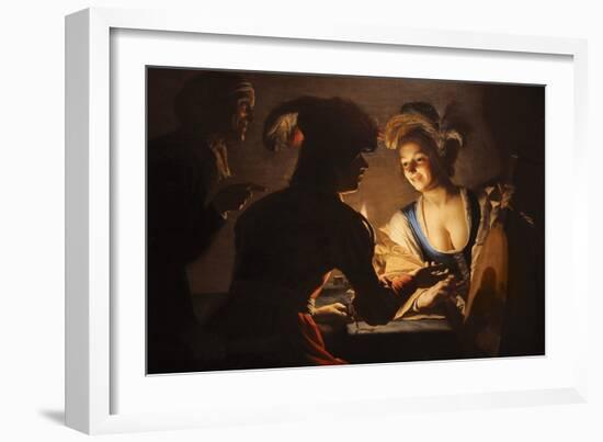 The Procuress, 1625-Gerrit van Honthorst-Framed Giclee Print