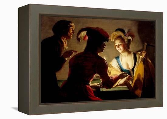 The Procuress, 1625-Gerrit van Honthorst-Framed Premier Image Canvas