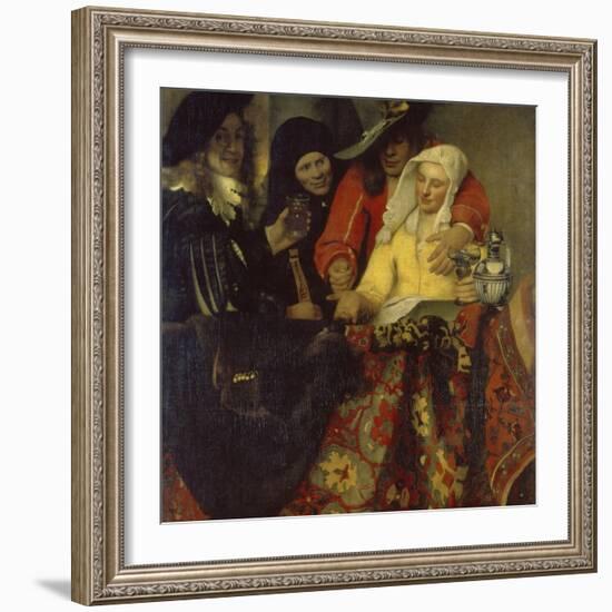 The Procuress, 1656-Johannes Vermeer-Framed Giclee Print