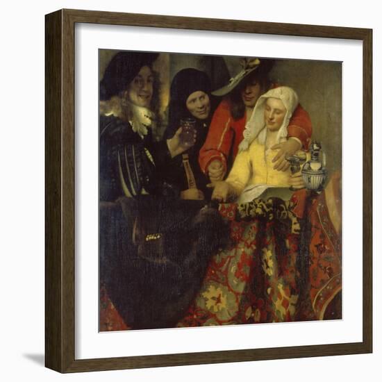 The Procuress, 1656-Johannes Vermeer-Framed Giclee Print