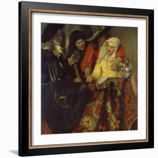 The Procuress, 1656-Johannes Vermeer-Framed Giclee Print