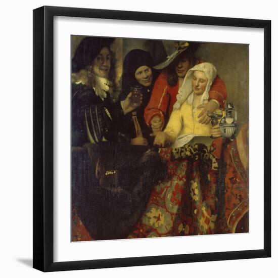 The Procuress, 1656-Johannes Vermeer-Framed Giclee Print