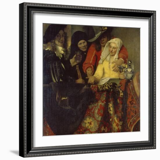 The Procuress, 1656-Johannes Vermeer-Framed Giclee Print