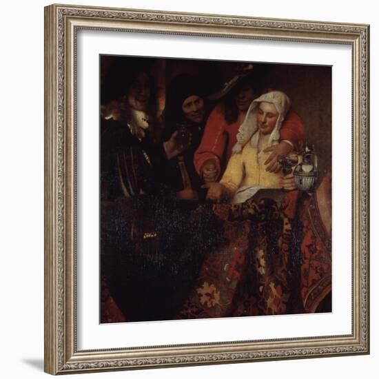 The Procuress, 1656-Johannes Vermeer-Framed Giclee Print