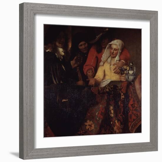 The Procuress, 1656-Johannes Vermeer-Framed Giclee Print