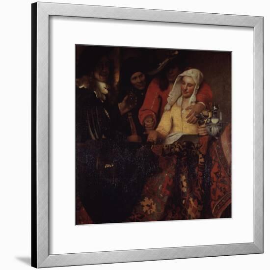 The Procuress, 1656-Johannes Vermeer-Framed Giclee Print