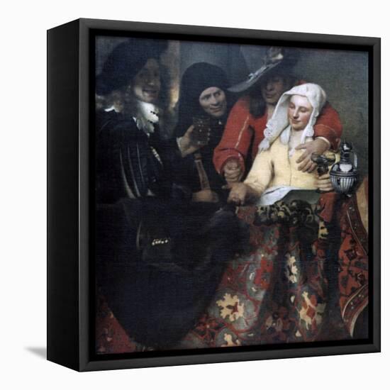 The Procuress, 1656-Johannes Vermeer-Framed Premier Image Canvas