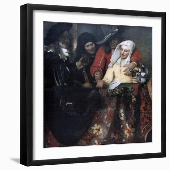 The Procuress, 1656-Johannes Vermeer-Framed Giclee Print