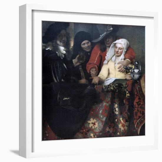 The Procuress, 1656-Johannes Vermeer-Framed Giclee Print