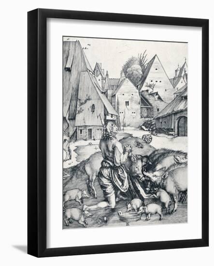 The Prodigal Son, 1495-Albrecht Dürer-Framed Giclee Print