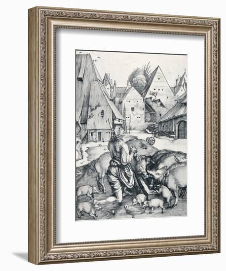 The Prodigal Son, 1495-Albrecht Dürer-Framed Giclee Print