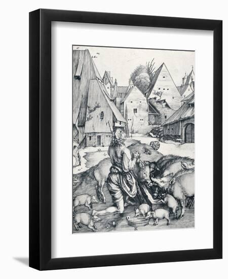 The Prodigal Son, 1495-Albrecht Dürer-Framed Giclee Print