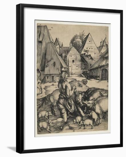 The Prodigal Son, 1496-Albrecht Dürer-Framed Giclee Print