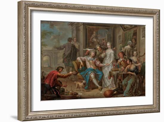 The Prodigal Son, 18Th Century (Oil)-Frans Christoph Janneck-Framed Giclee Print