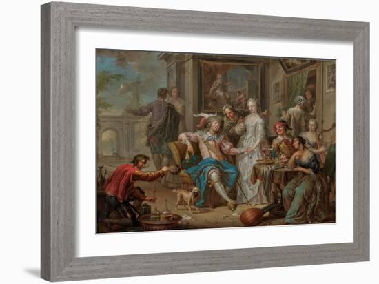 The Prodigal Son, 18Th Century (Oil)-Frans Christoph Janneck-Framed Giclee Print