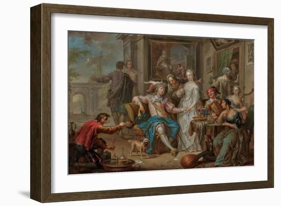 The Prodigal Son, 18Th Century (Oil)-Frans Christoph Janneck-Framed Giclee Print