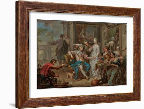 The Prodigal Son, 18Th Century (Oil)-Frans Christoph Janneck-Framed Giclee Print