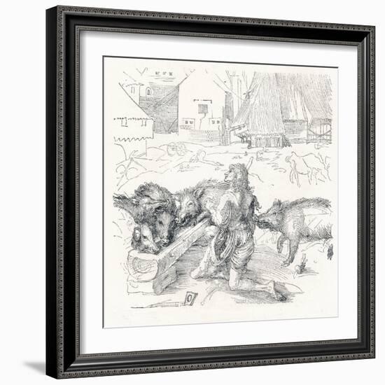 'The Prodigal Son', c1497, (1906)-Albrecht Durer-Framed Giclee Print