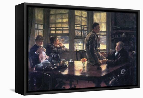 The Prodigal Son in Modern Life- the Farewell-James Tissot-Framed Stretched Canvas