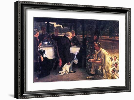 The Prodigal Son in Modern Life- the Fattened Calf-James Tissot-Framed Art Print