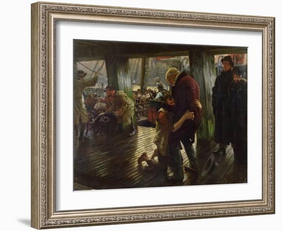 The Prodigal Son in Modern Life: the Return, 1880-James Tissot-Framed Giclee Print