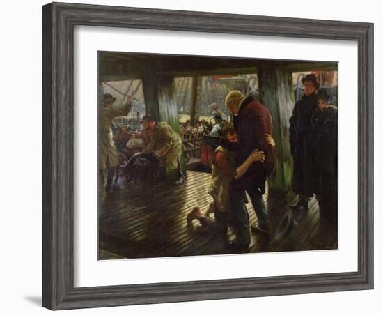 The Prodigal Son in Modern Life: the Return, 1880-James Tissot-Framed Giclee Print