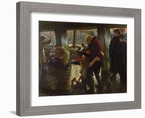 The Prodigal Son in Modern Life: the Return, 1880-James Tissot-Framed Giclee Print