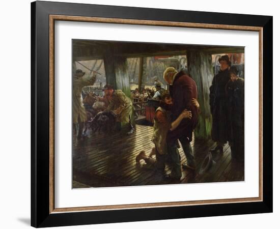 The Prodigal Son in Modern Life: the Return, 1880-James Tissot-Framed Giclee Print