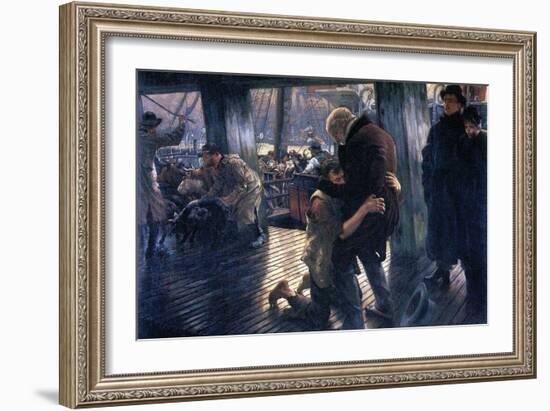 The Prodigal Son In Modern Life - The Return-James Tissot-Framed Art Print