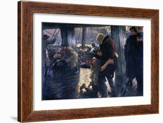 The Prodigal Son In Modern Life - The Return-James Tissot-Framed Art Print