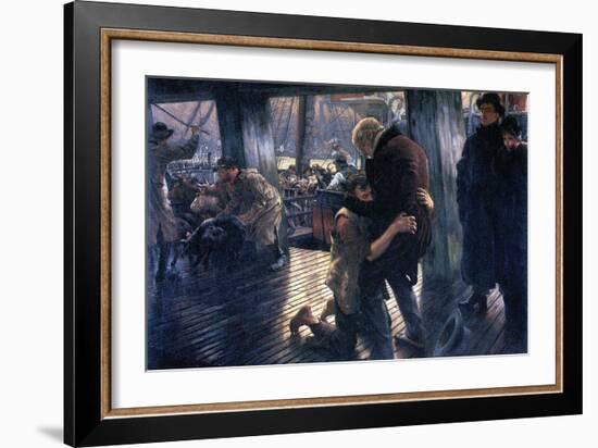 The Prodigal Son In Modern Life - The Return-James Tissot-Framed Art Print