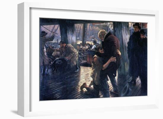 The Prodigal Son In Modern Life - The Return-James Tissot-Framed Art Print